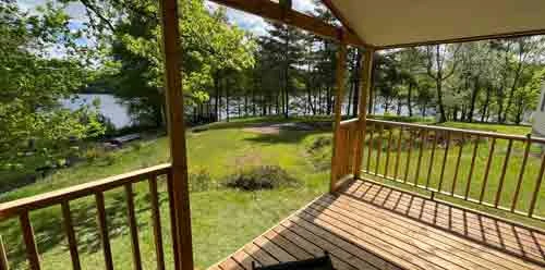 mobil home bord de lac en Corrèze